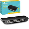 SWITCH HUB 8 PORTE 10/100/1000 MBPS RJ45 CON TECNOLOGIA GREEN E CONSUMO ENERGETICO 4.63W TP-LINK TL-SG1008D COLORE NERO BLISTER