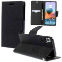 CUSTODIA per XIAOMI REDMI NOTE 10 PRO, NOTE 10 PRO MAX - FLIP ORIZZONTALE CON INTERNO IN TPU, STAND E CHIUSURA MAGNETICA NERO