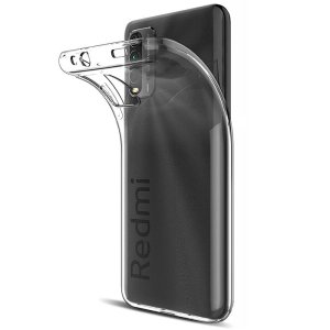 CUSTODIA per XIAOMI REDMI 9T - IN GEL TPU SILICONE TRASPARENTE