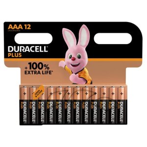 BATTERIE MINISTILO AAA LR03 1,5V ALKALINE MN2400 CONFEZIONE DA 12 PEZZI DURACELL BLISTER