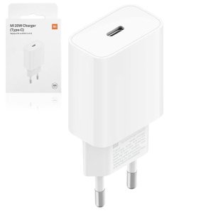 CARICATORE DA RETE 20W ORIGINALE XIAOMI CON 1 PORTA TYPE-C COLORE BIANCO BHR4927GL MI 20W CHARGER BLISTER