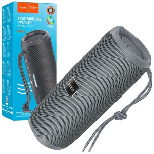 CASSA SPEAKER 10W LUETOOTH 5.3 HC16 VOCAL HOCO IPX4 CON MICROFONO HD, RADIO FM, SLOT MICRO SD, ENTRATA USB E JACK 3,5mm SILVER