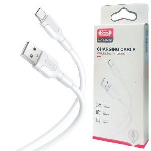 CAVO USB TYPE-C CON SUPPORTO DI RICARICA QUICK CHARGER (MAX 2.1A) - LUNGHEZZA 1 MT COLORE BIANCO XO-NB212 BLISTER