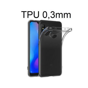 CUSTODIA per XIAOMI REDMI NOTE 7, REDMI NOTE 7 PRO IN GEL TPU SILICONE ULTRA SLIM 0,3mm TRASPARENTE