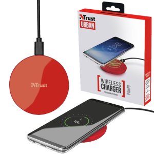 TRAVEL CASA WIRELESS 5W COMPATIBILE CON TUTTI I DISPOSITIVI DOTATI DI TECNOLOGIA QI COLORE ROSSO TRUST BLISTER