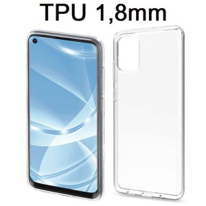 CUSTODIA per XIAOMI MI 11 LITE 5G, MI 11 LITE 4G IN GEL TPU SILICONE 1,8mm TRASPARENTE