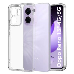 CUSTODIA per OPPO RENO 13F (4G/5G), RENO 13FS IN GEL TPU SILICONE 1,8mm TRASPARENTE