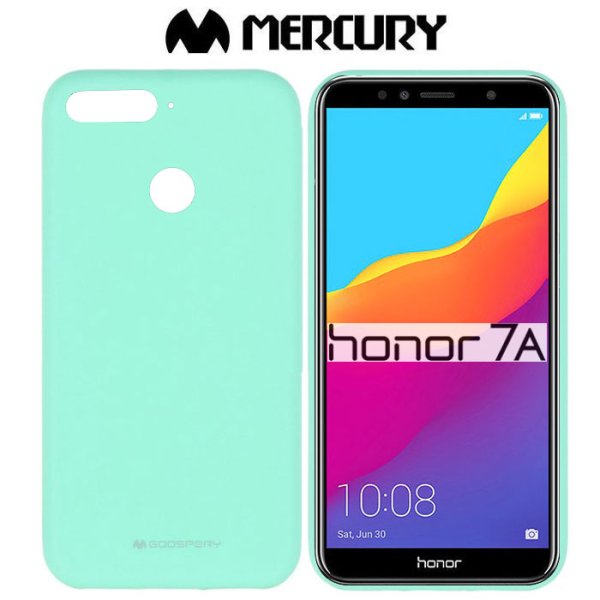 CUSTODIA per HUAWEI HONOR 7A, Y6 PRIME 2018, HONOR 7A PRO IN GEL TPU SILICONE VERDE ACQUA ALTA QUALITA' MERCURY SOFT BLISTER