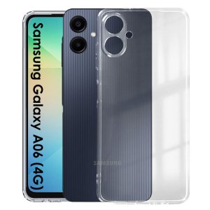 CUSTODIA per SAMSUNG GALAXY A06 (4G) TRASPARENTE IN GEL TPU SILICONE 1,8mm
