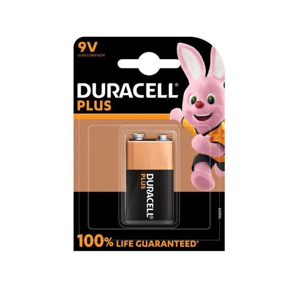 BATTERIA 9V PLUS POWER MN1604 6LR61 BLISTER 1 PEZZO DURACELL