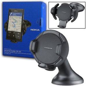 SUPPORTO AUTO UNIVERSALE A VENTOSA ORIGINALE NOKIA CR-123 APERTURA DA 5 A 7 CM BLISTER