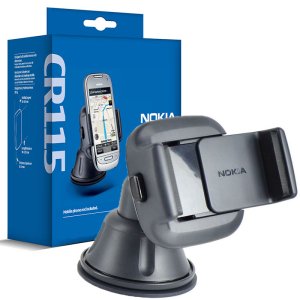 SUPPORTO AUTO ORIGINALE NOKIA CR-115 + CUSCINETTO ADESIVO PER CRUSCOTTO HH-20 UNIVERSALE APERTURA DA 4 A 6,5 CM BLISTER
