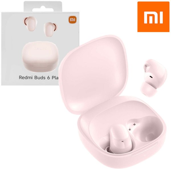 AURICOLARI BLUETOOTH 5.4 XIAOMI REDMI BUDS 6 PLAY ULTRALEGGERI, 5 MODALITA' EQ E RIDUZIONE RUMORE COLORE ROSA BHR8775GL