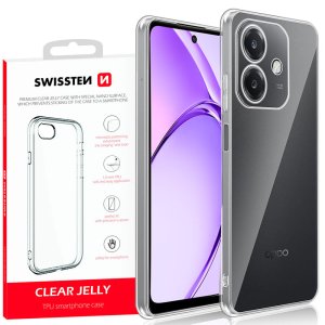CUSTODIA per OPPO A40, A40m, A60 (5G) IN GEL TPU SILICONE 1,5mm TRASPARENTE CON BORDO PROTETTIVO FOTOCAMERA 32802955 SWISSTEN