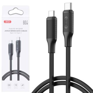 CAVO TYPE-C / TYPE-C CON SUPPORTO QUICK CHARGING 60W E LUNGHEZZA 1 MT COLORE NERO NB-Q265B XO