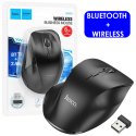MOUSE WIRELESS 2.4G + BLUETOOTH 5.3 RISOLUZIONE FINO A 1600 DPI CON 6 TASTI E ROTELLINA SCROLL COLORE NERO GM24 HOCO