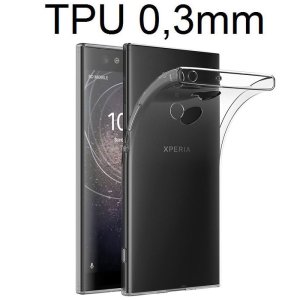 CUSTODIA per SONY XPERIA XA2 ULTRA IN GEL TPU SILICONE ULTRA SLIM 0,3mm TRASPARENTE