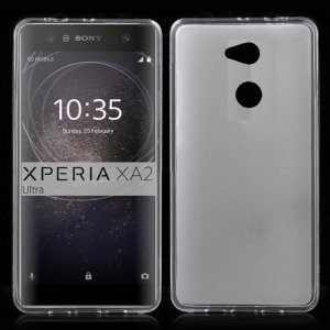CUSTODIA per SONY XPERIA XA2 ULTRA IN GEL TPU SILICONE COLORE BIANCO TRASPARENTE