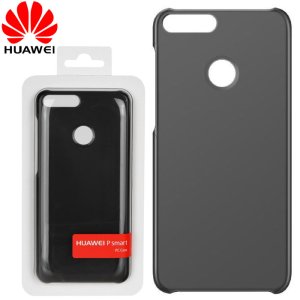CUSTODIA ORIGINALE per HUAWEI P SMART, ENJOY 7S - BACK CASE POSTERIORE RIGIDA COLORE NERO BLISTER