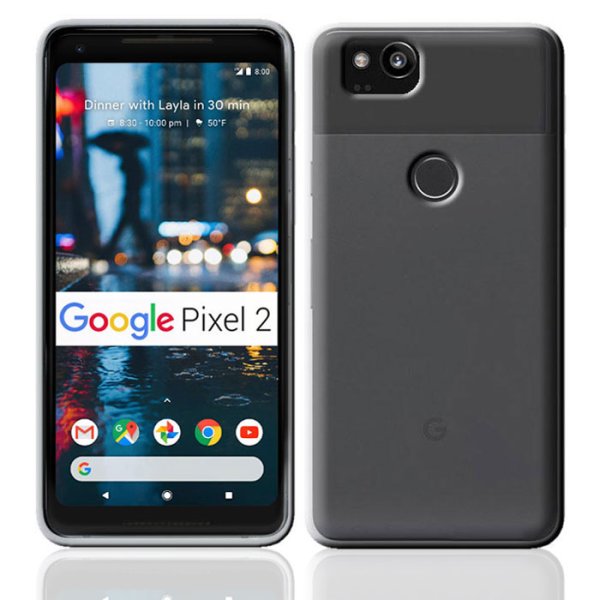 CUSTODIA per GOOGLE PIXEL 2 (5" POLLICI) IN GEL TPU SILICONE TRASPARENTE