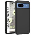 CUSTODIA per GOOGLE PIXEL 8a IN GEL TPU SILICONE SLIM COLORE NERO SATINATO