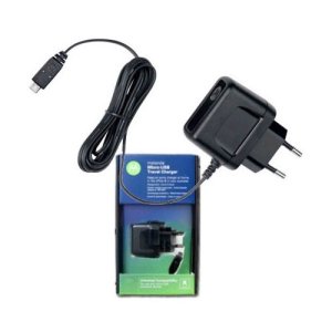 CARICATORE DA RETE 550mAh ORIGINALE MOTOROLA CON CONNETTORE MICRO USB COLORE NERO P333 BLISTER