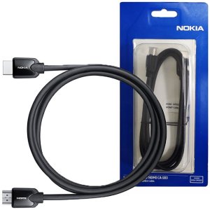 CAVO HDMI MASCHIO / HDMI MASCHIO ORIGINALE NOKIA CA-183, HIGH SPEED - LUNGHEZZA CAVO 1,5 Mt. COLORE NERO BLISTER