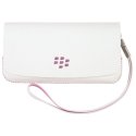 CUSTODIA IN PELLE ORIGINALE BLACKBERRY ASY-29559-002 CON SPECCHIO INTERNO per PEARL 3G 9100, 9105 COLORE BIANCO E ROSA BLISTER