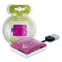 LETTORE DI MEMORIE MINI SMALL UNIVERSALE USB 2.0, COLORE ROSA