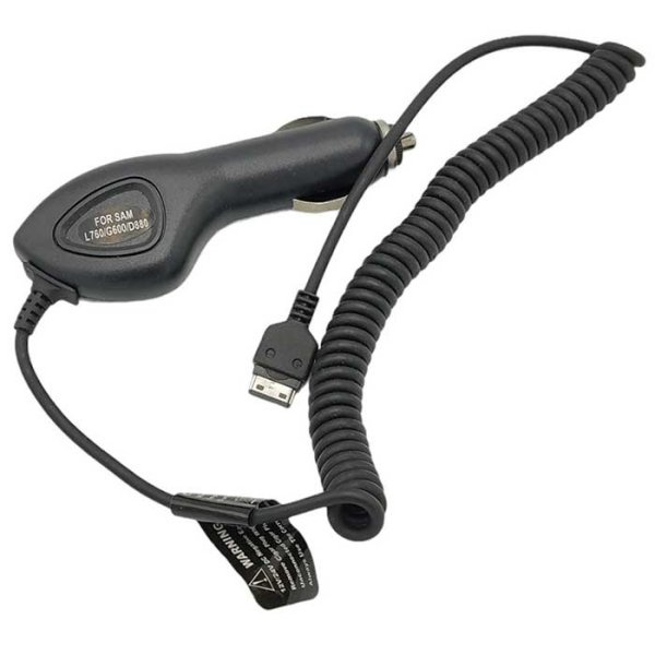 CARICATORE AUTO per SAMSUNG L760, E210, F200, E2152 - CAVO A SPIRALE SEGUE COMPATIBILITA'.. (CA07.L760)