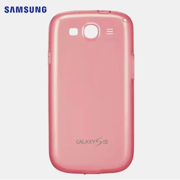 CUSTODIA BACK ORIGINALE SAMSUNG EFC-1G6SWPEC COLORE ROSA per I9300 GALAXY S3, I9305 GALAXY S3 LTE 4G BLISTER