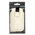 CUSTODIA SACCHETTO IN PELLE per APPLE IPHONE 3G, 3GS, 4, 4S COLORE BIANCO SERIE CITY MARCHIO ACQUA