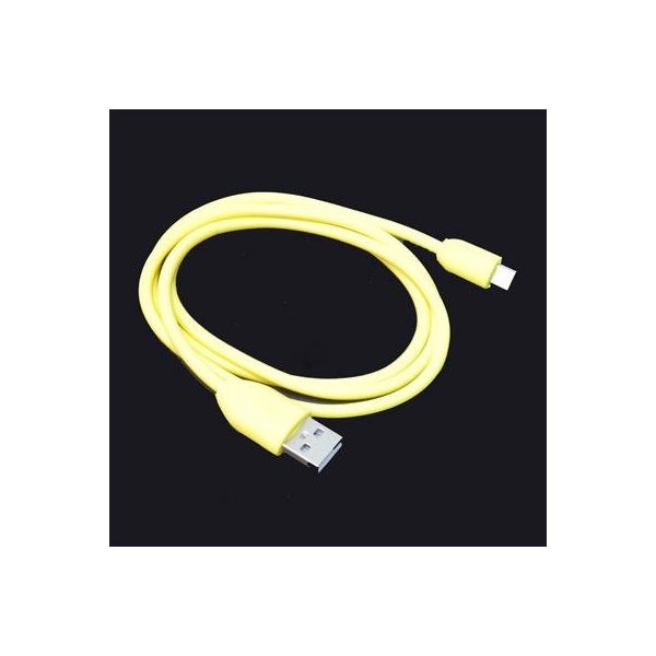 CAVO MICRO USB - LUNGHEZZA 1 MT COLORE GIALLO