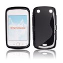 CUSTODIA GEL TPU SILICONE DOUBLE per BLACKBERRY 9380 CURVE ORLANDO COLORE NERO