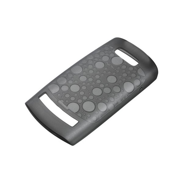 CUSTODIA SILICONE ORIGINALE CC-1024 per NOKIA ASHA 303 COLORE NERO BLISTER