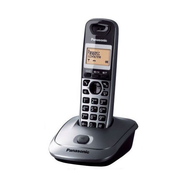 CORDLESS ECO DECT KX-TG2511JTM CON DISPLAY LCD IDENTIFICATIVO CHIAMANTE, VIVAVOCE E RETROILLUMINAZIONE GRIGIO SCURO PANASONIC